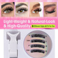 Cargar la imagen en la vista de la galería, Thick Magnetic Eyelashes for bold dramatic volume, reusable glue-free design
