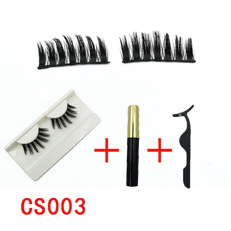 Magnetic Eyelash & Eyeliner Set with reusable glue-free lashes