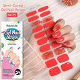 Load image into Gallery viewer, 20 Tips Glitter Lines Semi-Cured Gel Nail Sticker
