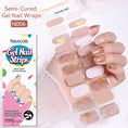 Load image into Gallery viewer, 20 Tips Glitter Lines Semi-Cured Gel Nail Sticker
