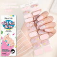 Load image into Gallery viewer, 20 Tips Glitter Lines Semi-Cured Gel Nail Sticker
