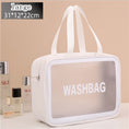 Bild in Galerie-Betrachter laden, Portable Transparent Waterproof Travel Wash & Makeup Bag
