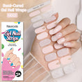 Load image into Gallery viewer, 20 Tips Glitter Lines Semi-Cured Gel Nail Sticker
