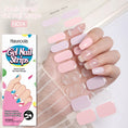 Load image into Gallery viewer, 20 Tips Glitter Lines Semi-Cured Gel Nail Sticker
