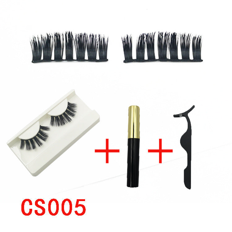 Magnetic Eyelash & Eyeliner Set with reusable glue-free lashes
