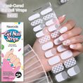 Load image into Gallery viewer, 20 Tips Glitter Lines Semi-Cured Gel Nail Sticker
