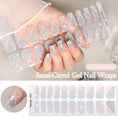 Load image into Gallery viewer, 20 Tips Glitter Lines Semi-Cured Gel Nail Sticker
