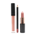 Cargar la imagen en la vista de la galería, Three-piece lipstick set open to reveal 8 assorted matte shades on white background
