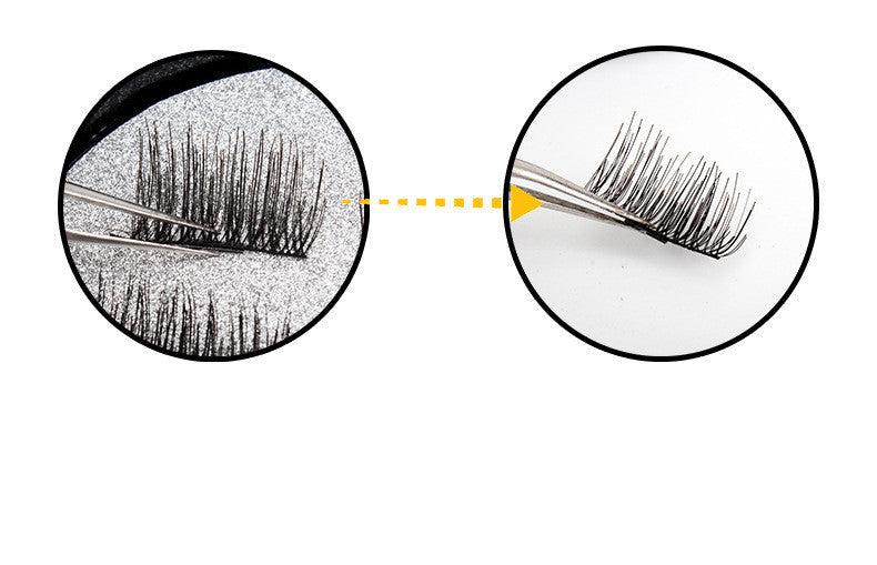 Lightweight magnetic eyelashes