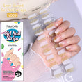 Load image into Gallery viewer, 20 Tips Glitter Lines Semi-Cured Gel Nail Sticker

