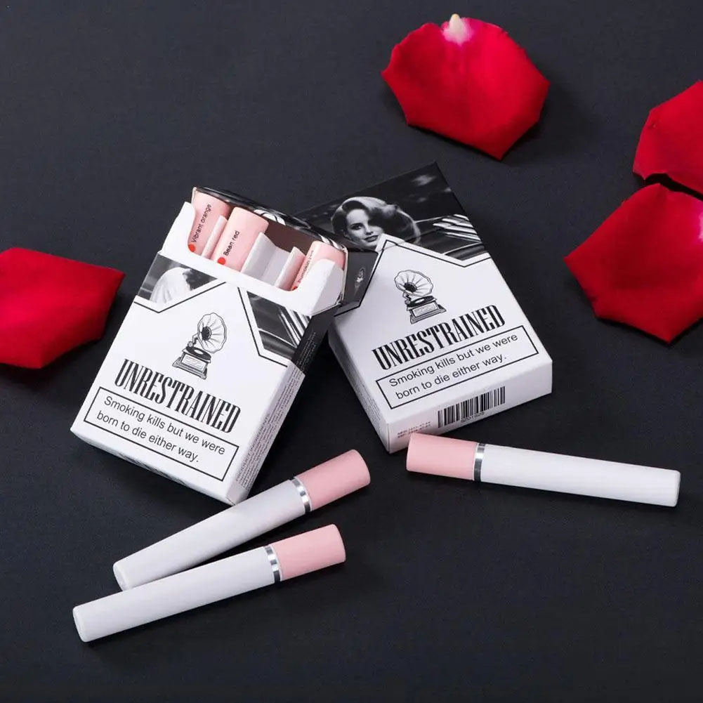 Cigarette Lipstick Set with matte long-lasting colours