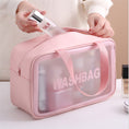 Bild in Galerie-Betrachter laden, Portable Transparent Waterproof Travel Wash & Makeup Bag
