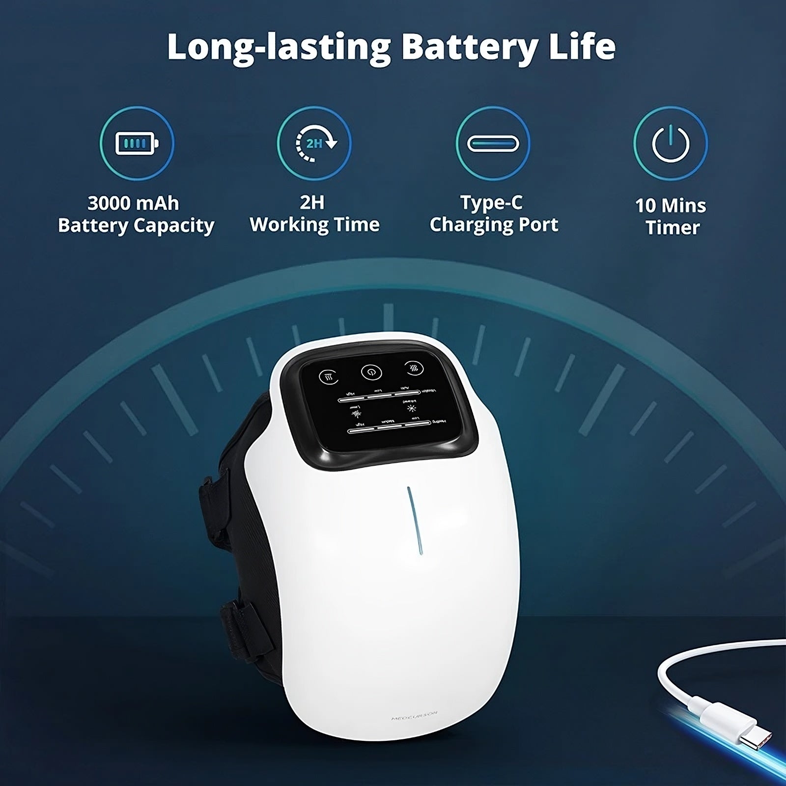 Electric Heated Knee Therapy Device for joint pain relief and arthritis support