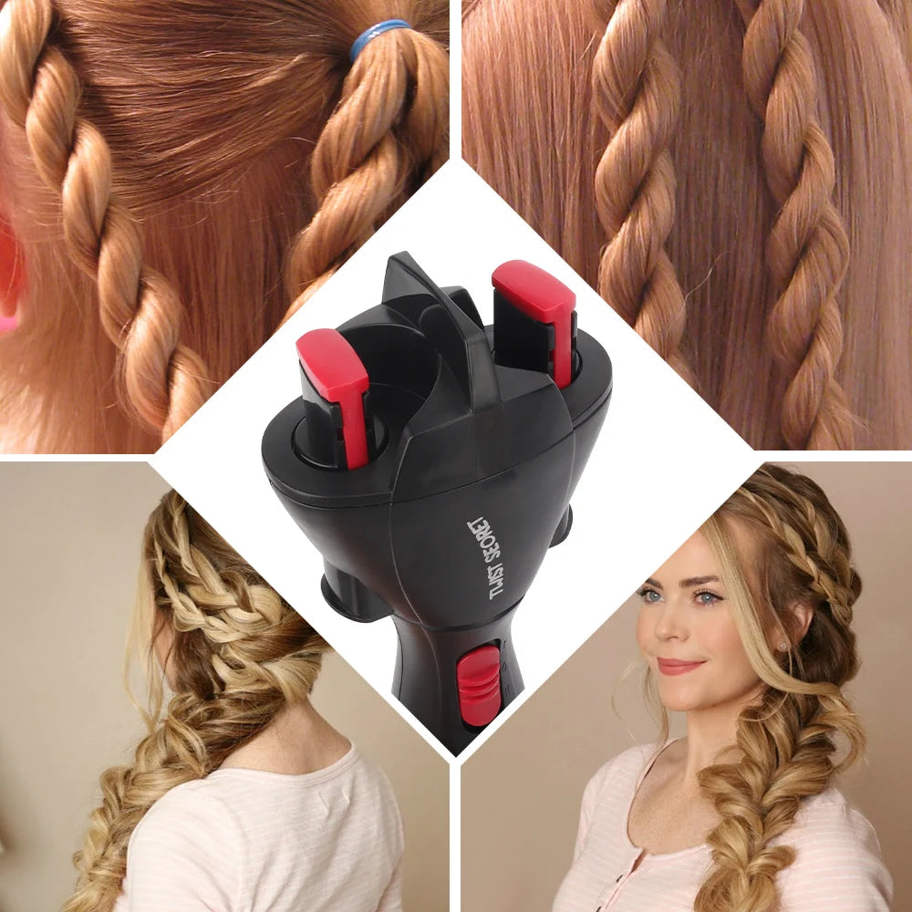 Electric Hair Braider Machine creating quick and stylish braids