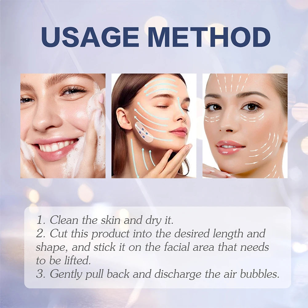 Anti-Wrinkle Beauty Stickers reducing fine lines on face