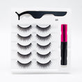 Cargar la imagen en la vista de la galería, Five Pairs Of Thick Magnetic False Eyelashes Set

