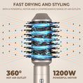 Charger l'image dans la visionneuse de la galerie, 6 In 1 Hair Dryer Brush and Volumizer with Detachable Negative Ion
