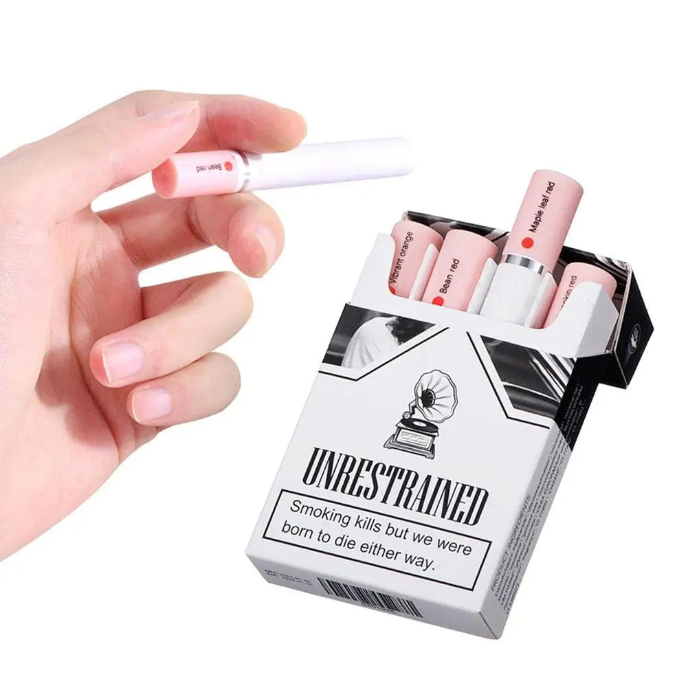 Cigarette Lipstick Set with matte long-lasting colours