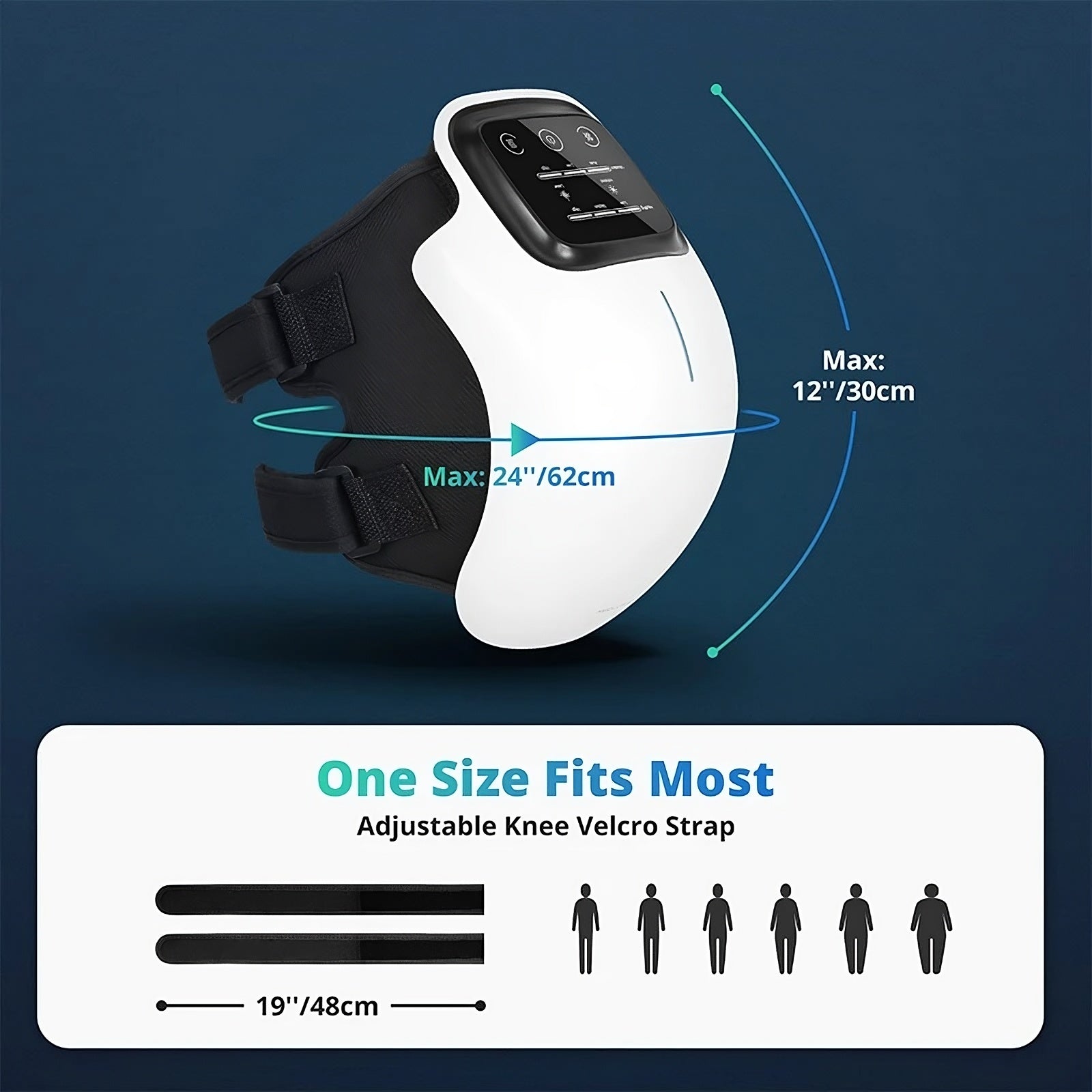 Electric Heated Knee Therapy Device for joint pain relief and arthritis support