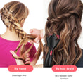 Cargar la imagen en la vista de la galería, Electric Hair Braider Machine creating quick and stylish braids
