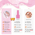 Load image into Gallery viewer, 20 Tips Glitter Lines Semi-Cured Gel Nail Sticker
