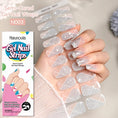 Load image into Gallery viewer, 20 Tips Glitter Lines Semi-Cured Gel Nail Sticker
