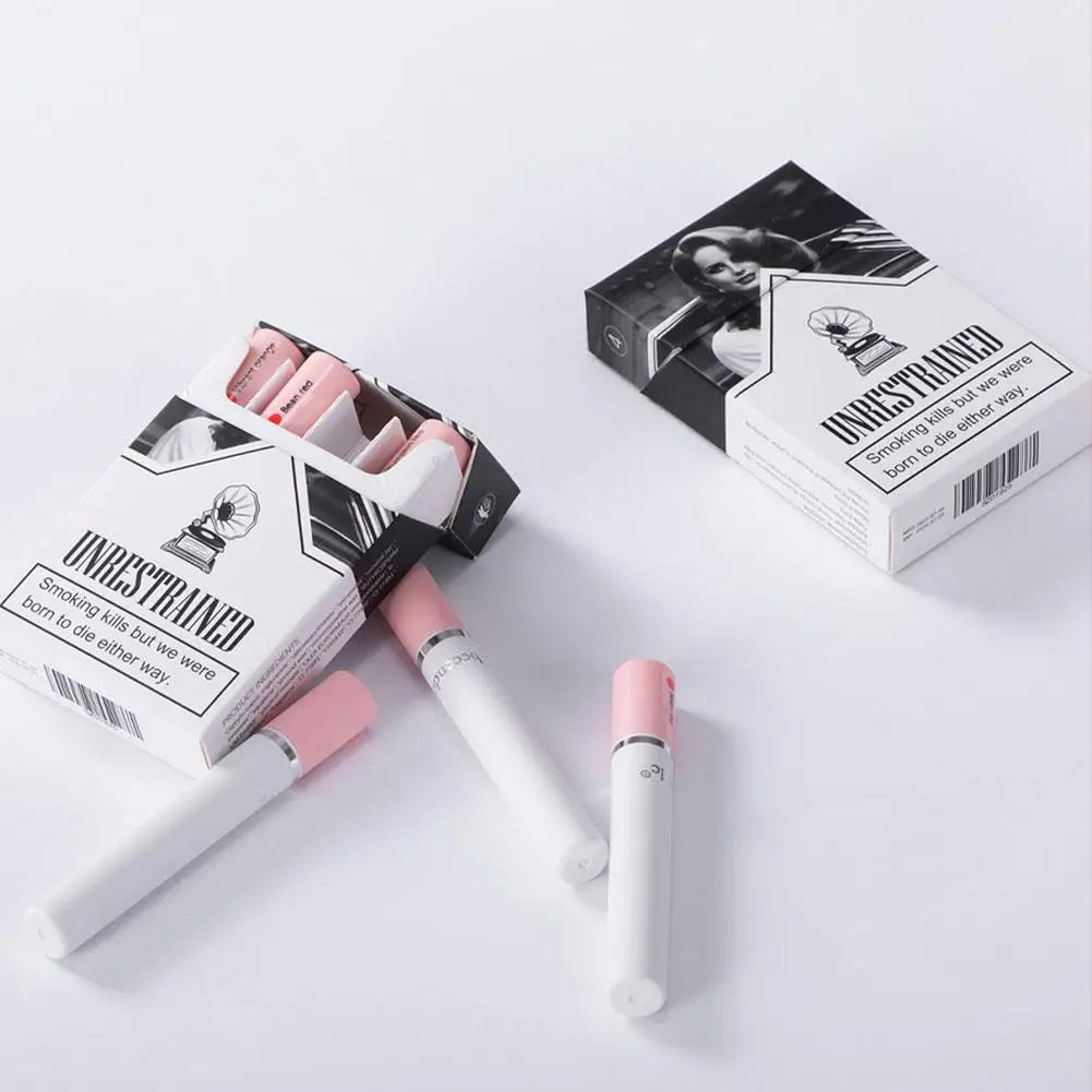 Cigarette Lipstick Set with matte long-lasting colours