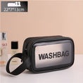 Bild in Galerie-Betrachter laden, Portable Transparent Waterproof Travel Wash & Makeup Bag
