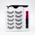 Cargar la imagen en la vista de la galería, Five Pairs Of Thick Magnetic False Eyelashes Set
