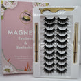 Load image into Gallery viewer, 10 Pairs Of Non-bleaching, Long-lasting Waterproof Magnetic False Eyelashes
