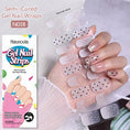 Load image into Gallery viewer, 20 Tips Glitter Lines Semi-Cured Gel Nail Sticker
